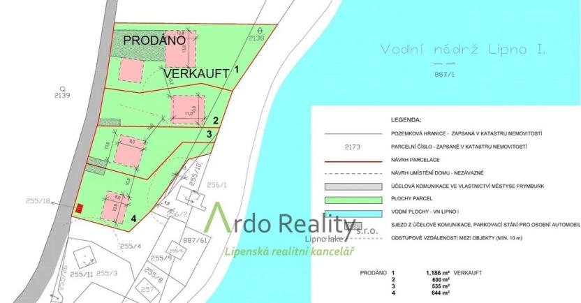 Prodej pozemku pro bydlení, Frymburk, 1779 m2