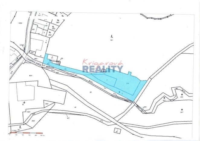 Prodej pozemku pro komerční výstavbu, Nové Hrady - Údolí, 2759 m2