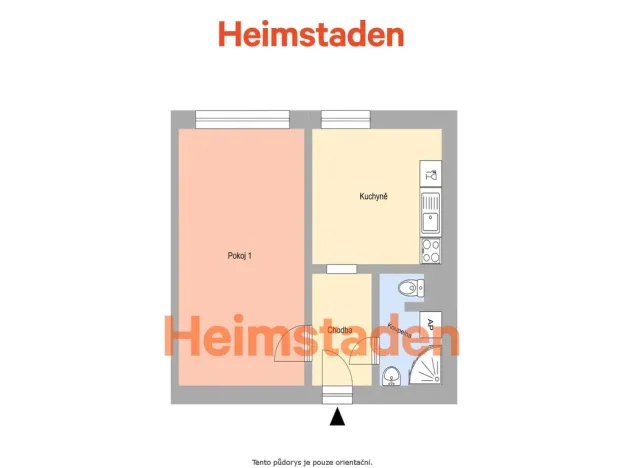Pronájem bytu 1+1, Ostrava - Výškovice, Srbská, 38 m2