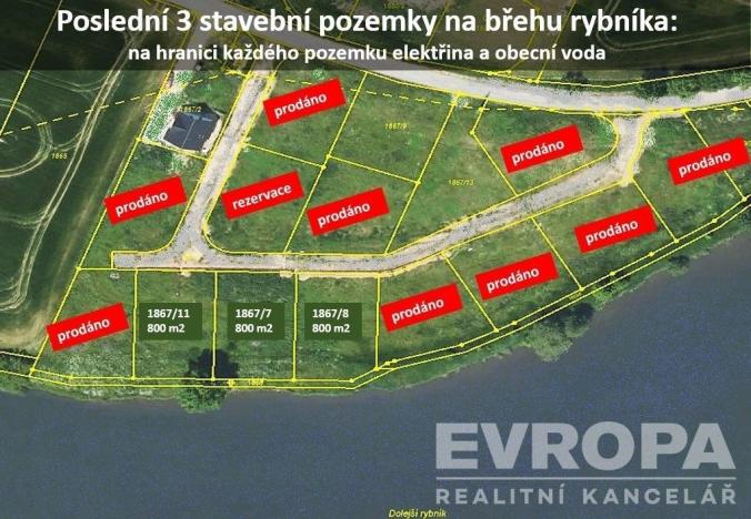 Prodej pozemku pro bydlení, Postupice, 800 m2