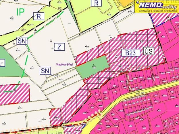 Prodej pozemku, Vlachovo Březí, 1999 m2