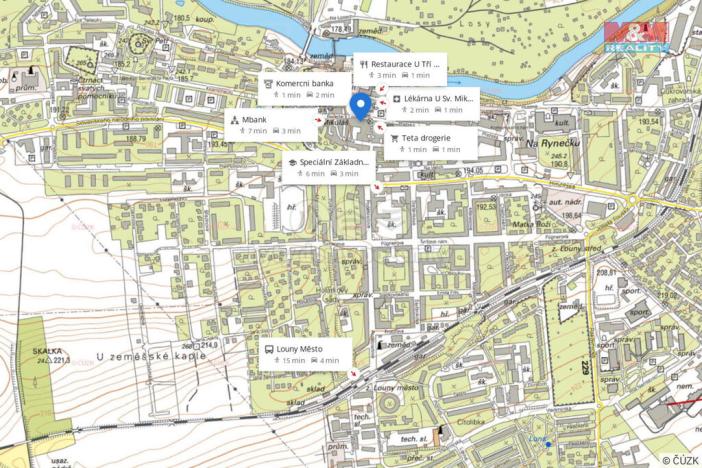 Pronájem kanceláře, Louny, Mírové náměstí, 18 m2