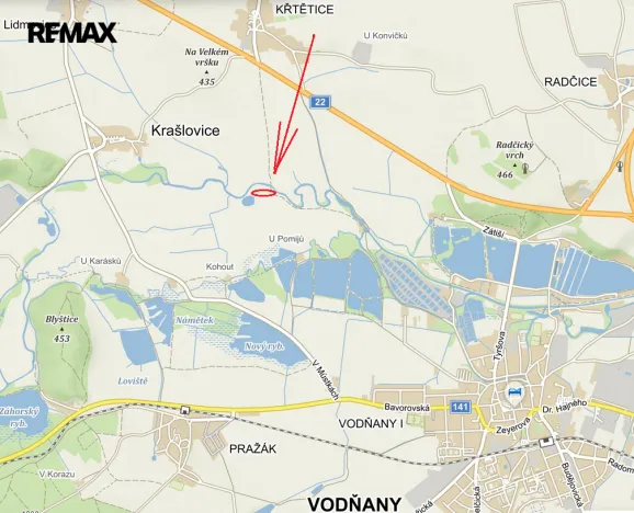 Prodej pozemku, Vodňany, 4517 m2