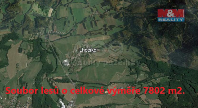 Prodej lesa, Lhotsko, 7802 m2