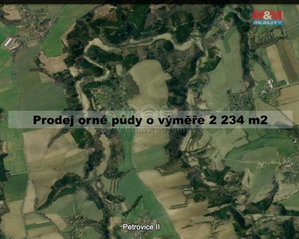 Prodej zemědělské půdy, Petrovice II - Losiny, 2234 m2