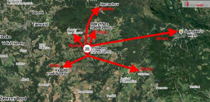 Prodej ubytování, Jablonec nad Jizerou - Blansko, 600 m2