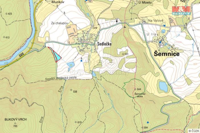 Prodej louky, Šemnice - Sedlečko, 15115 m2