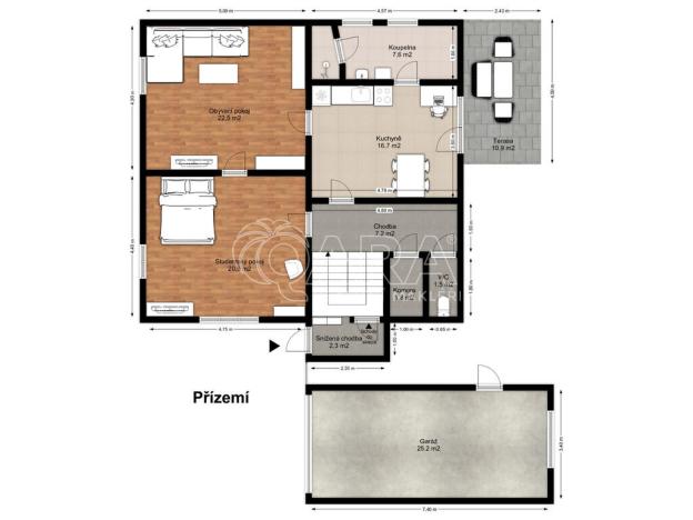 Prodej rodinného domu, Postoloprty, Palackého, 180 m2