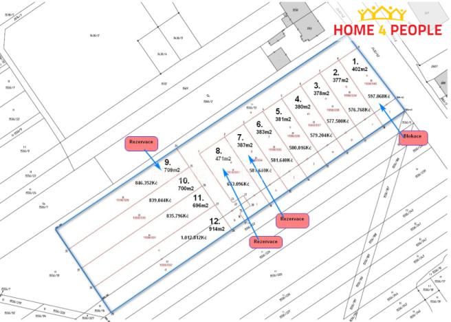 Prodej pozemku pro bydlení, Tlumačov, Dolní, 378 m2