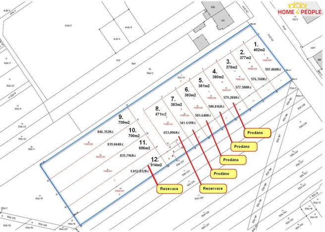 Prodej pozemku pro bydlení, Tlumačov, Dolní, 696 m2