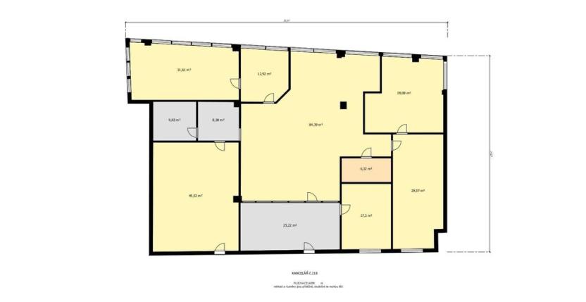 Pronájem kanceláře, Ústí nad Labem - Ústí nad Labem-centrum, Masarykova, 305 m2