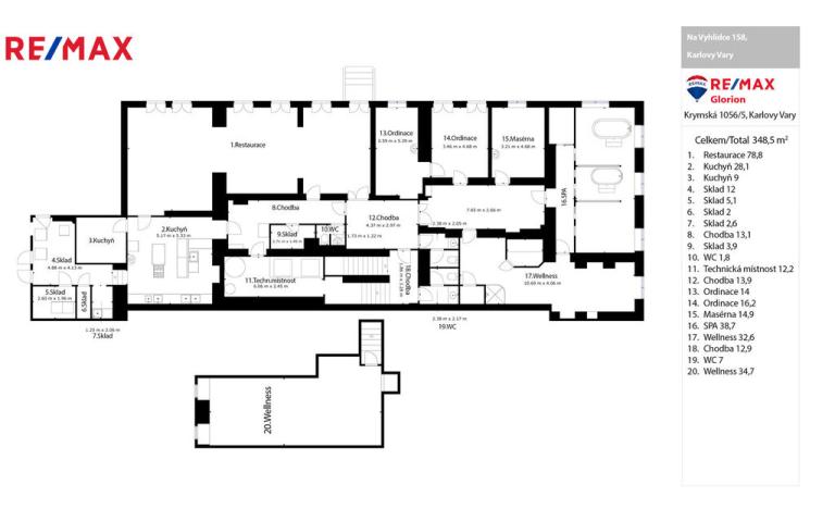 Prodej ubytování, Karlovy Vary, Na Vyhlídce, 1580 m2
