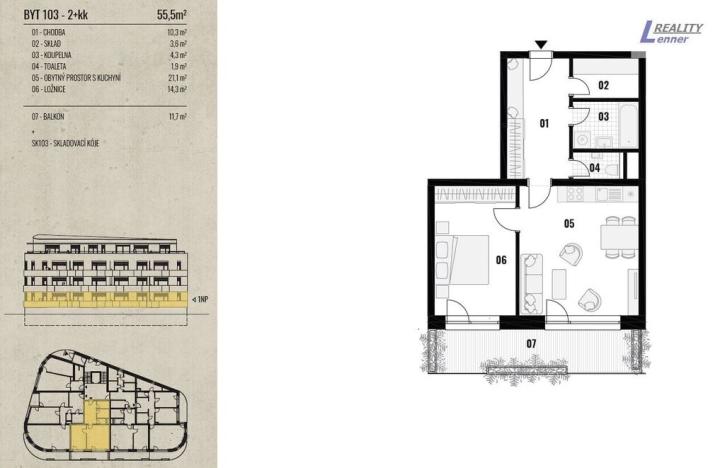 Prodej bytu 4+kk, Rožmitál pod Třemšínem, 91 m2