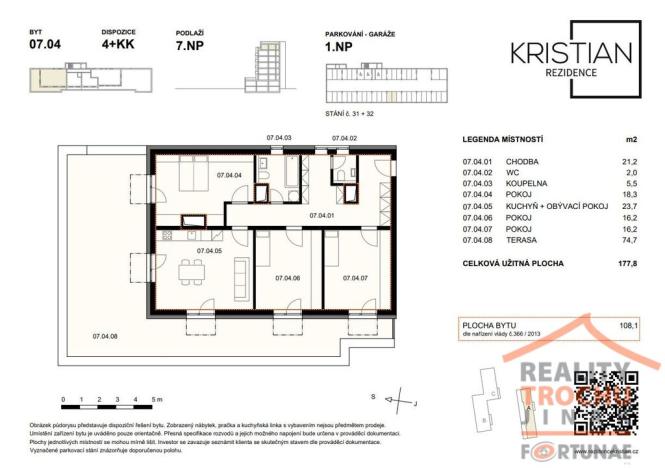 Prodej bytu 4+kk, Hradec Králové, Pod Zámečkem, 177 m2
