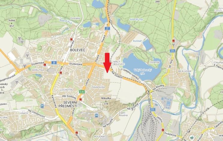 Prodej pozemku pro bydlení, Plzeň, 1513 m2