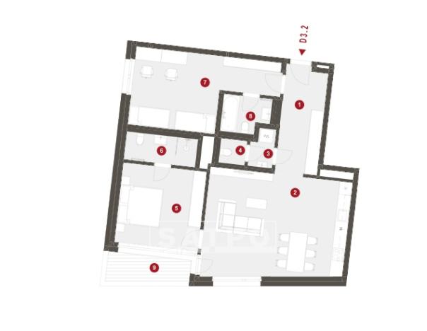 Prodej bytu 3+kk, Praha - Smíchov, Na Laurové, 95 m2