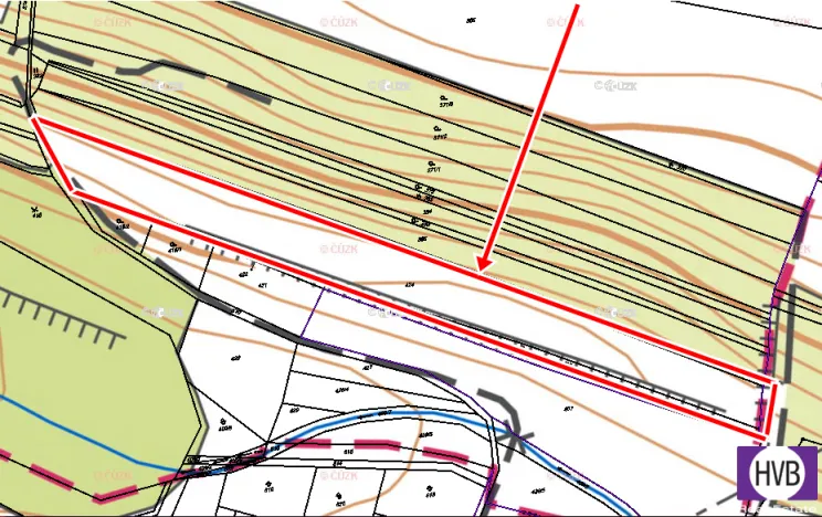 Prodej zemědělské půdy, Vodochody, Hoštice, 7272 m2