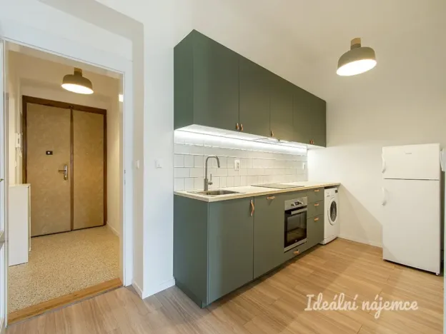 Pronájem bytu 1+kk, Praha - Karlín, Hybešova, 33 m2