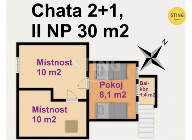 Prodej chaty, Radějov, 38 m2