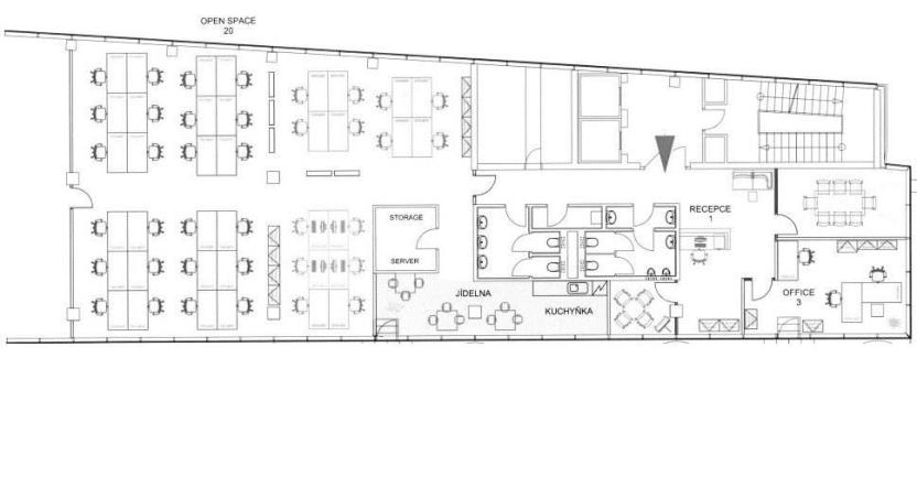 Pronájem kanceláře, Praha - Krč, Olbrachtova, 311 m2