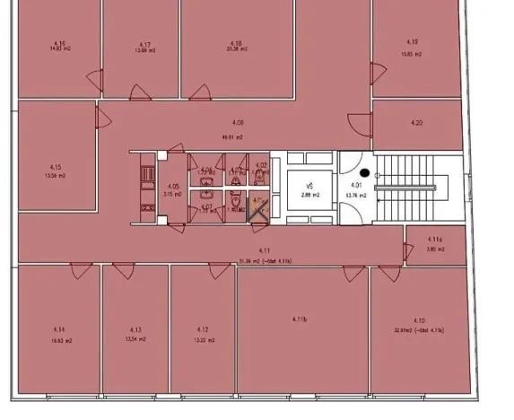 Pronájem kanceláře, Praha - Libeň, Na žertvách, 270 m2