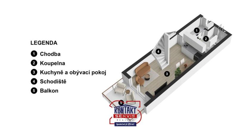 Prodej atypického bytu, Lipno nad Vltavou, 73 m2