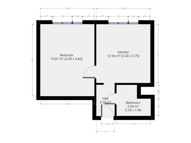 Pronájem bytu 2+kk, Praha - Zličín, Nedašovská, 37 m2