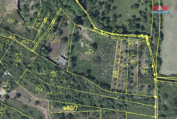 Prodej zahrady, Třebenice, 3500 m2