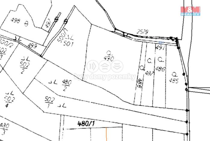 Prodej zahrady, Třebenice, 3500 m2