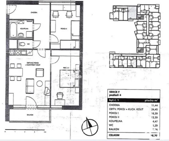 Prodej bytu 3+kk, Nymburk, Inspektorská, 71 m2