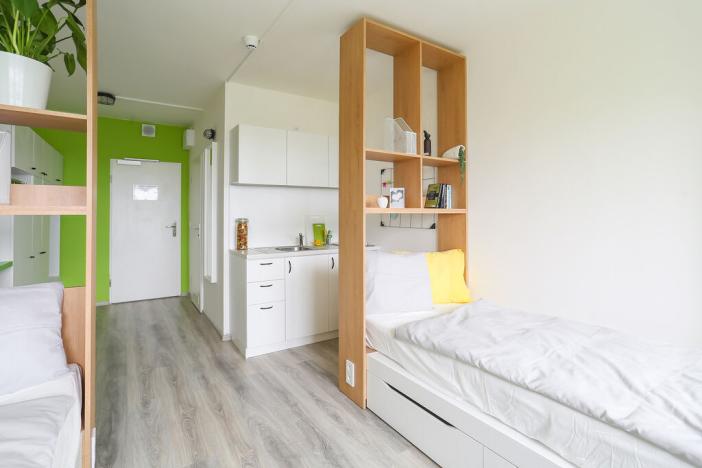 Pronájem bytu 1+kk, Praha - Střížkov, Děčínská, 28 m2