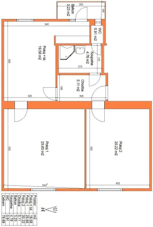 Pronájem pokoje, Pardubice - Zelené Předměstí, Češkova, 20 m2