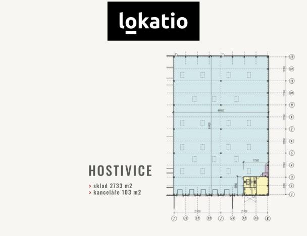 Pronájem skladu, Hostivice, K Dálnici, 2733 m2
