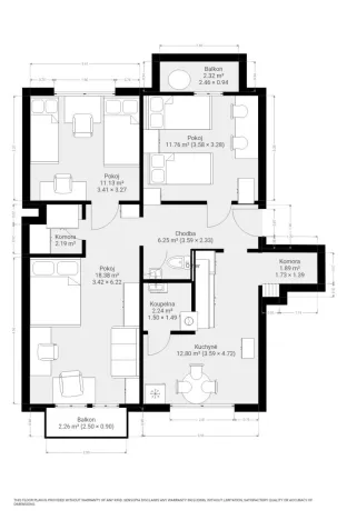 Pronájem bytu 3+1, Brno - Řečkovice, Škrétova, 80 m2