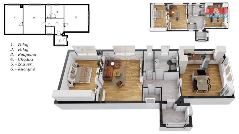 Prodej rodinného domu, Chleby, Spodní, 88 m2