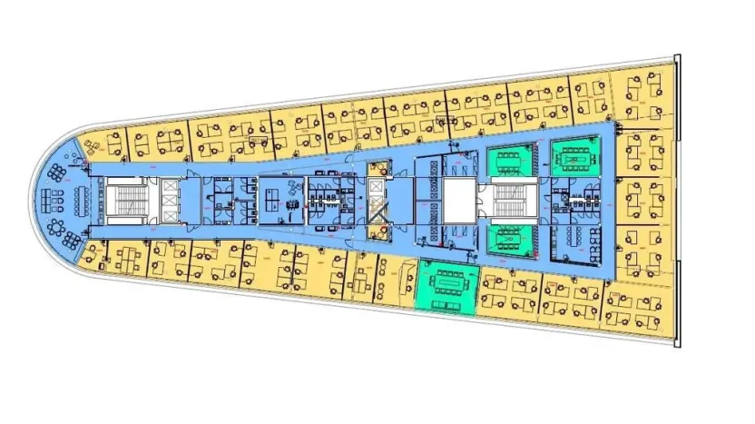 Pronájem kanceláře, Praha - Holešovice, Argentinská, 1893 m2