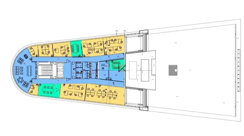 Pronájem kanceláře, Praha - Holešovice, Argentinská, 574 m2