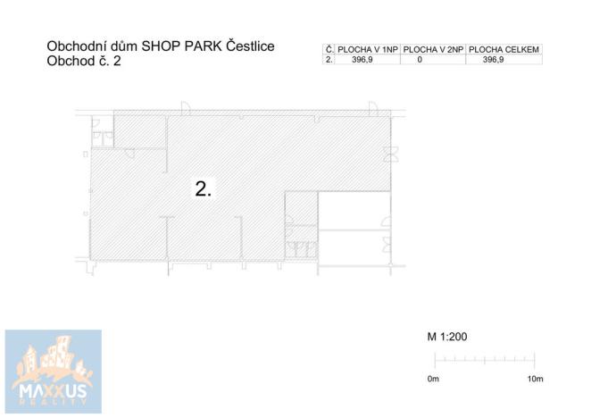 Pronájem obchodního prostoru, Čestlice, Průhonická, 396 m2