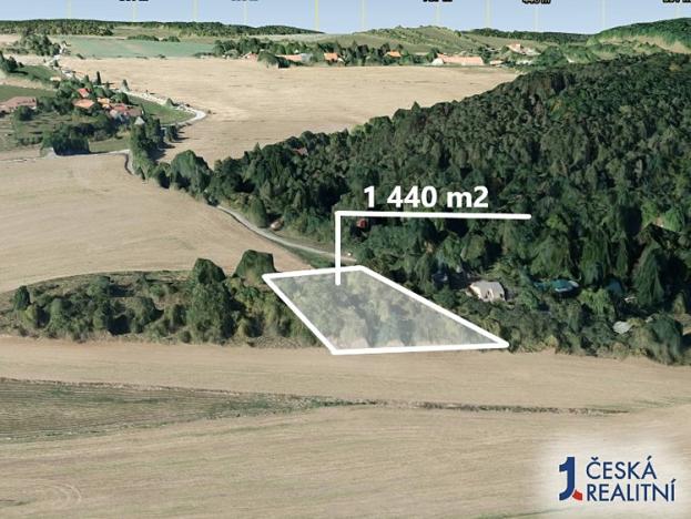 Prodej zemědělské půdy, Lety, 1440 m2