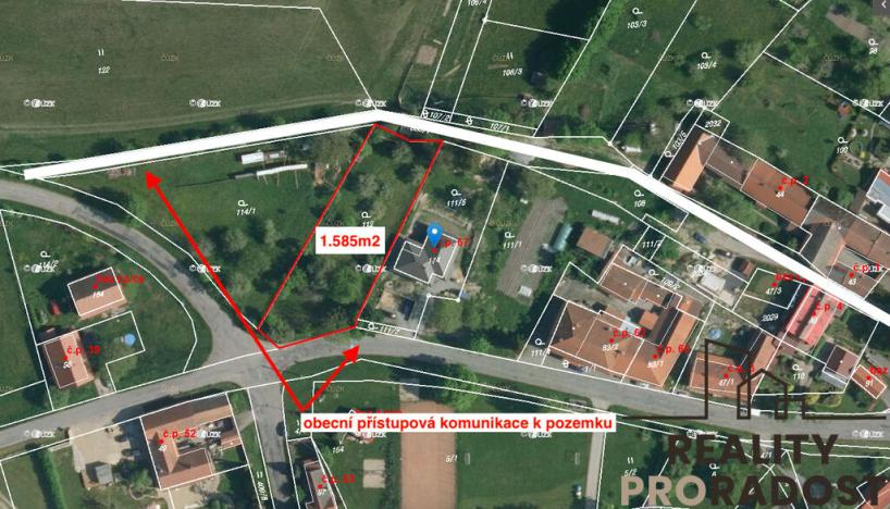 Prodej pozemku pro bydlení, Střemošice, 1585 m2