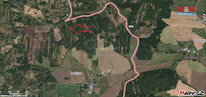 Prodej lesa, Jetětice, 31810 m2