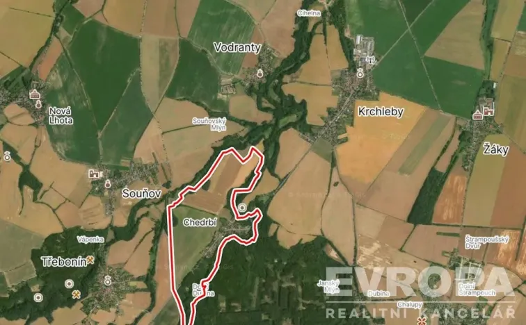 Prodej pozemku pro bydlení, Krchleby, 1524 m2