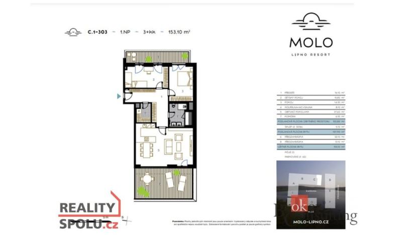 Prodej bytu 3+kk, Lipno nad Vltavou, 102 m2