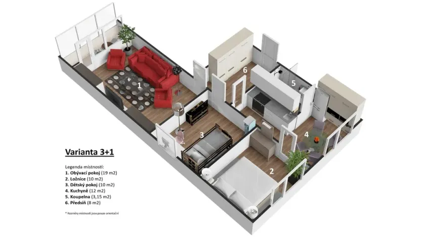 Prodej bytu 3+1, Neratovice, Na Výsluní, 65 m2