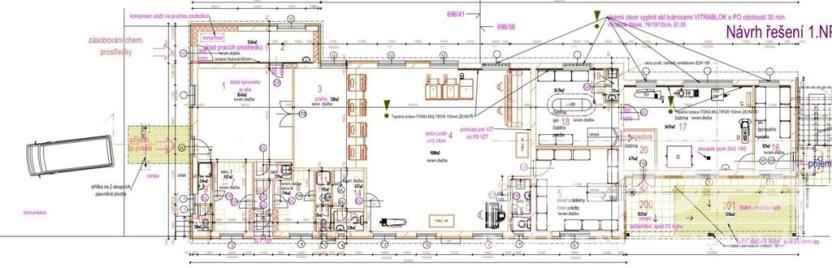 Prodej výrobních prostor, Slaný, Pražská, 800 m2