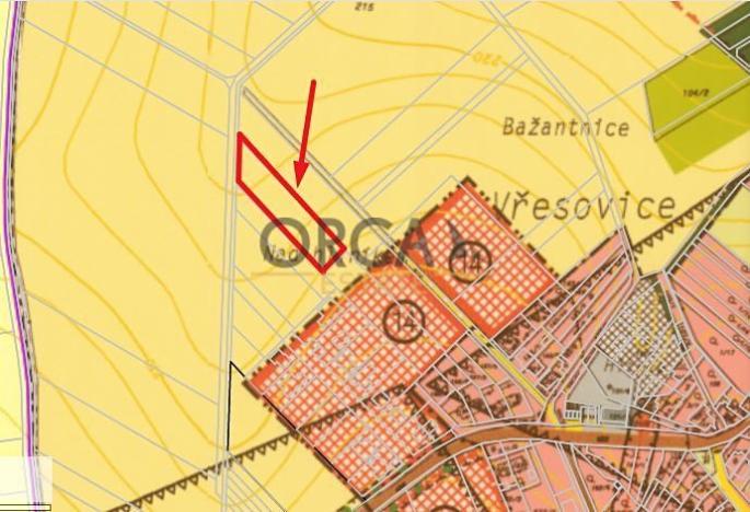 Prodej zemědělské půdy, Vřesovice, 3057 m2