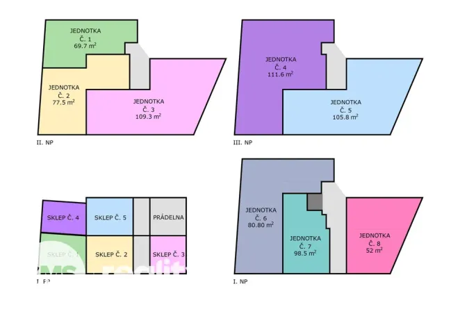 Prodej činžovního domu, Židlochovice, Komenského, 640 m2