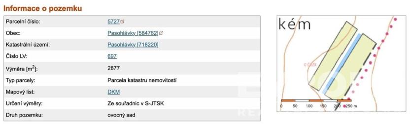 Prodej zahrady, Pasohlávky, 5400 m2