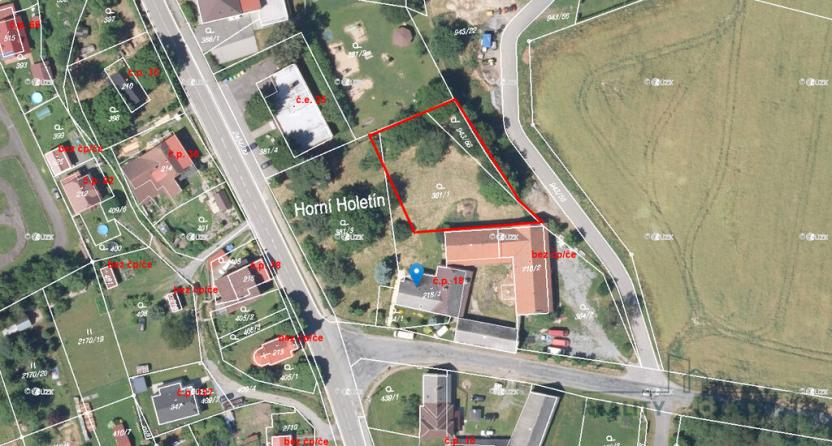 Prodej pozemku pro bydlení, Holetín - Horní Holetín, 1467 m2