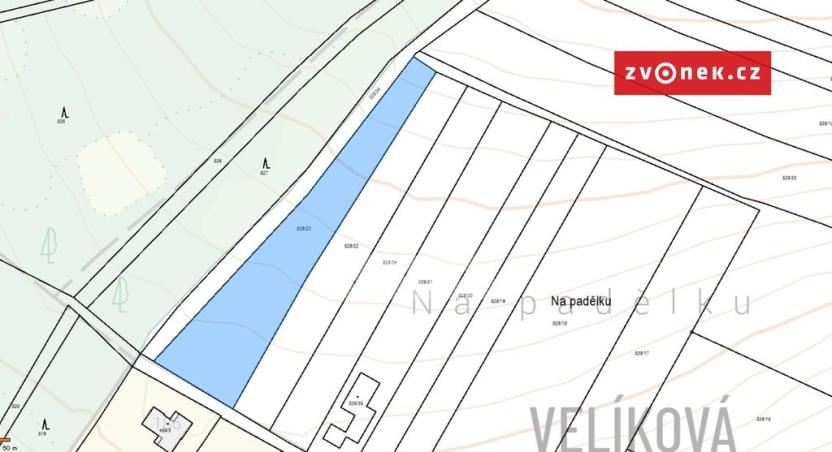Prodej pozemku pro bydlení, Zlín - Velíková, 3587 m2